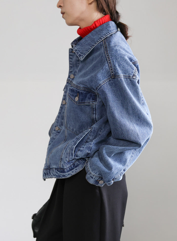 【サイズ展開あり】ビッグシルエットデニムジャケット
