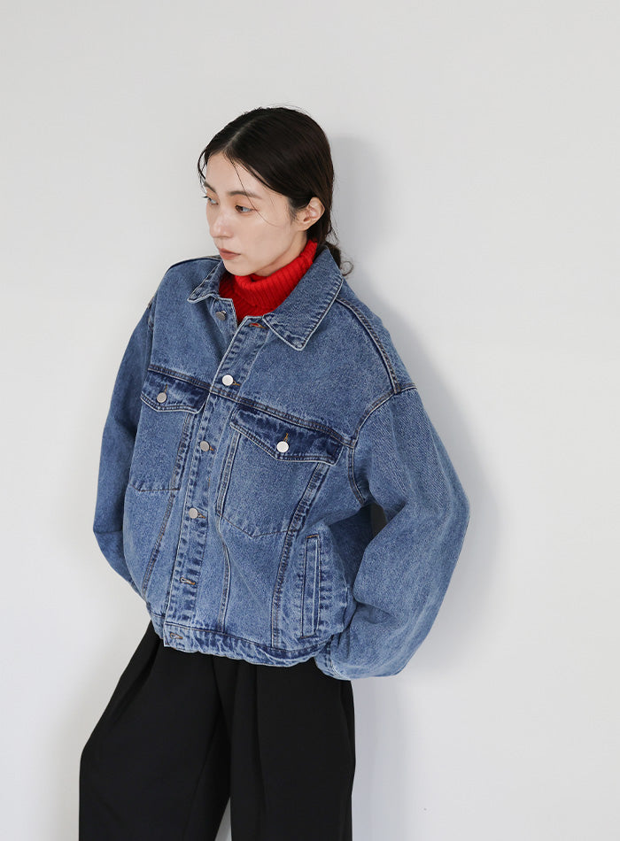 【サイズ展開あり】ビッグシルエットデニムジャケット