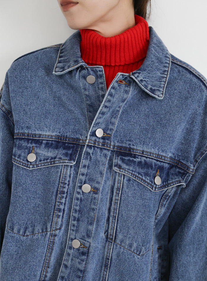 【サイズ展開あり】ビッグシルエットデニムジャケット