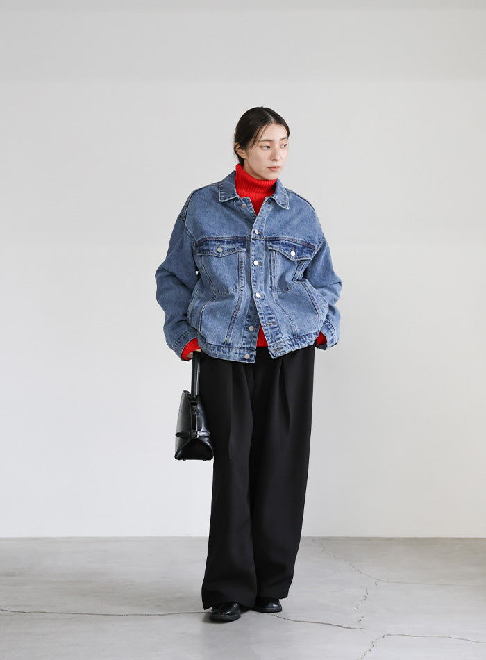 【サイズ展開あり】ビッグシルエットデニムジャケット