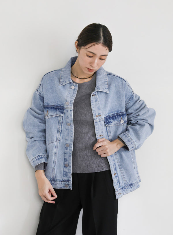【サイズ展開あり】ビッグシルエットデニムジャケット