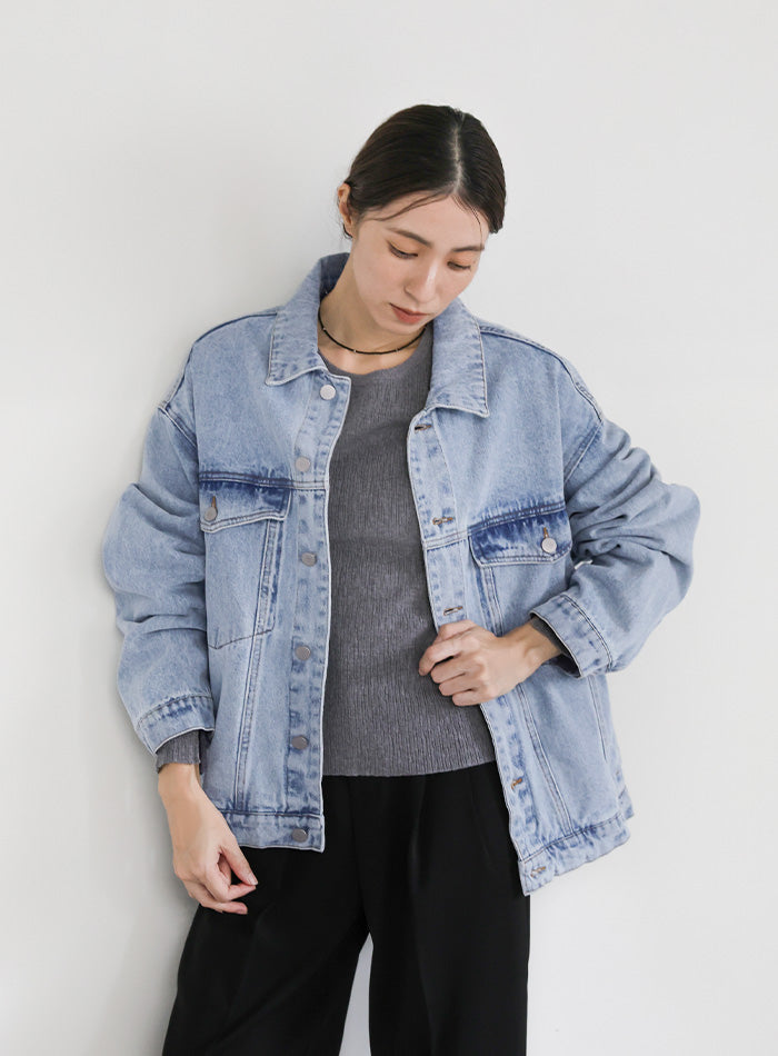 【サイズ展開あり】ビッグシルエットデニムジャケット