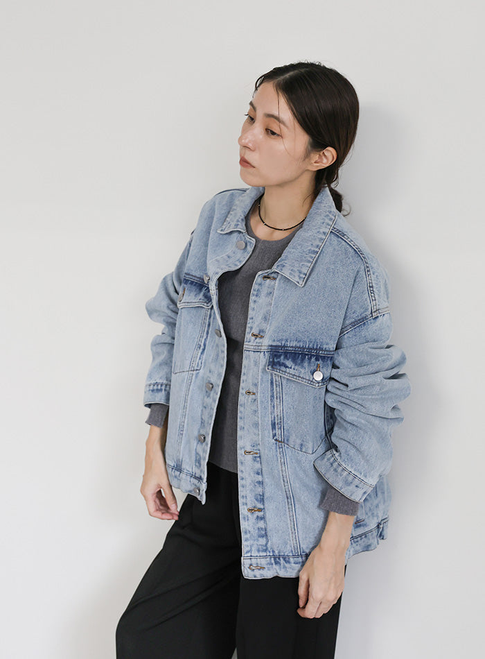 【サイズ展開あり】ビッグシルエットデニムジャケット