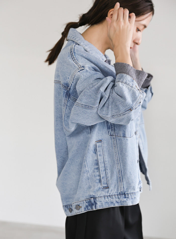 【サイズ展開あり】ビッグシルエットデニムジャケット