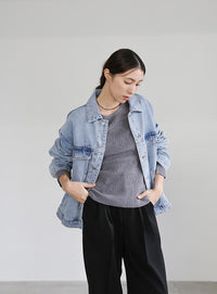 【サイズ展開あり】ビッグシルエットデニムジャケット
