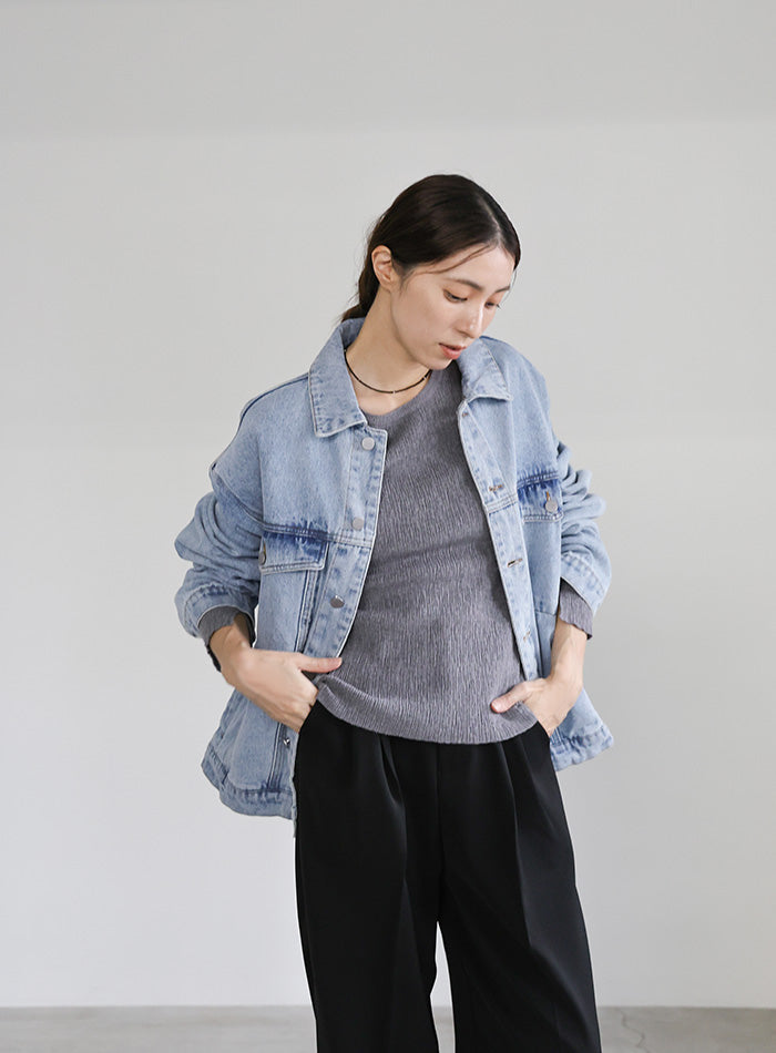 【サイズ展開あり】ビッグシルエットデニムジャケット