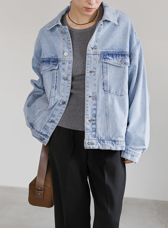 【サイズ展開あり】ビッグシルエットデニムジャケット