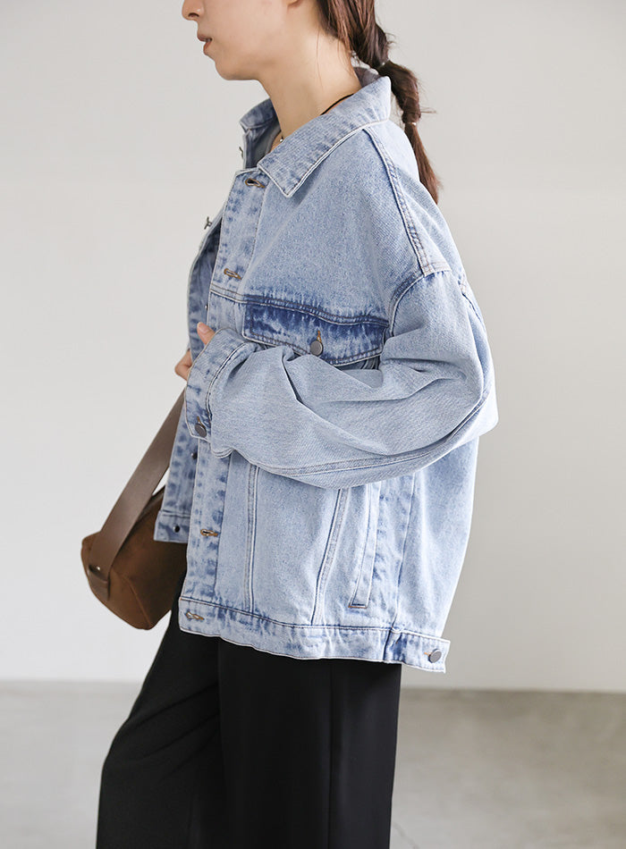 【サイズ展開あり】ビッグシルエットデニムジャケット