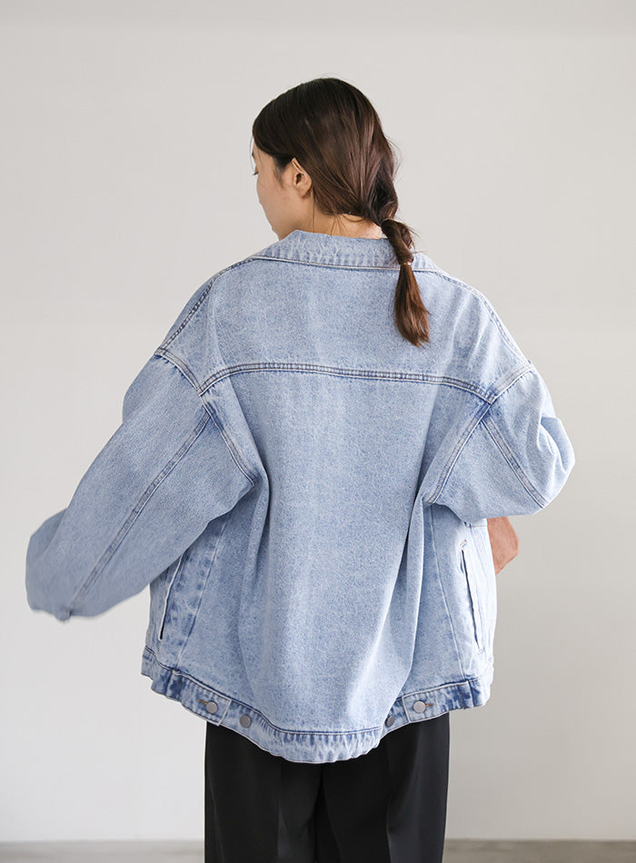 【サイズ展開あり】ビッグシルエットデニムジャケット
