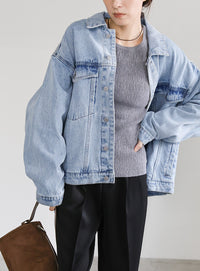 【サイズ展開あり】ビッグシルエットデニムジャケット