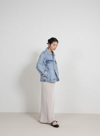 【サイズ展開あり】ビッグシルエットデニムジャケット