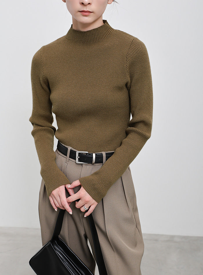 プチハイネックリブニット – SELECT MOCA