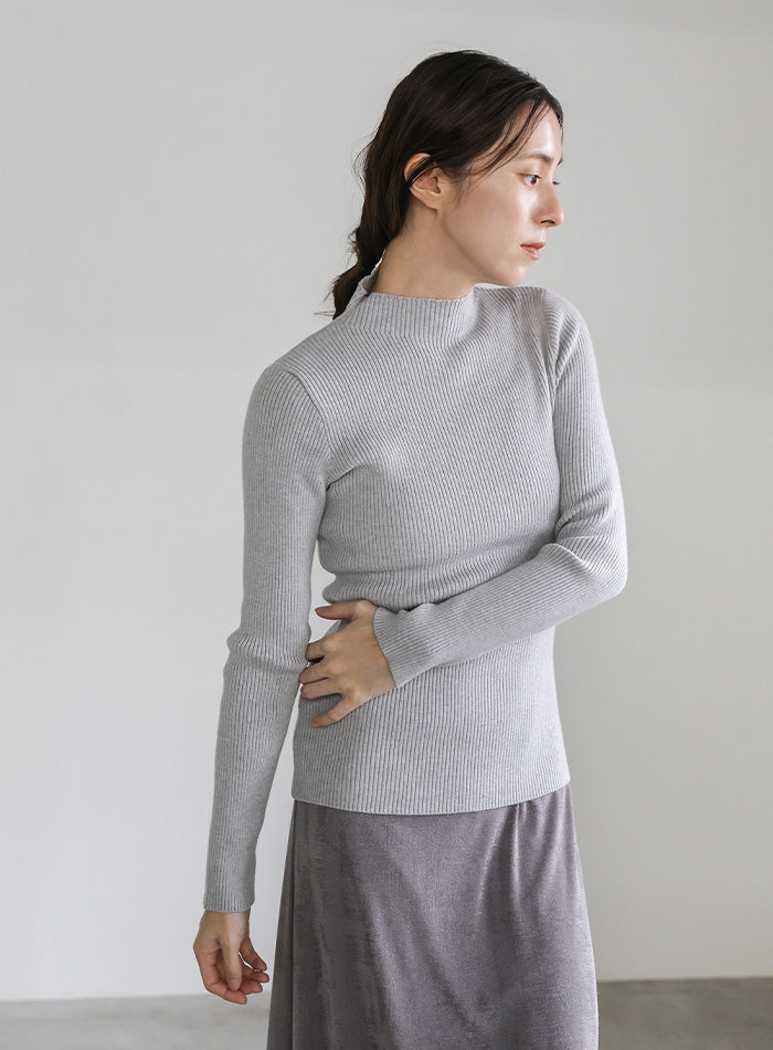 Noble ラメコンパクトリブニット　グレーB フリーサイズ Noble ラメコンパクトリブニット グレーB フリーサイズ Noble ラメ