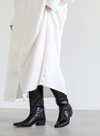 スクエアロングブーツ【SALE】