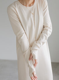 サーマルロング丈ワンピース【SALE】
