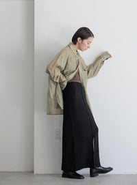 アルパカタッチスリットニットスカート