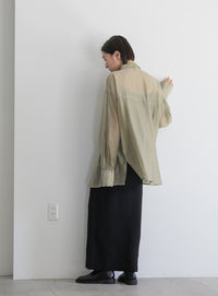 アルパカタッチスリットニットスカート