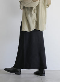 アルパカタッチスリットニットスカート