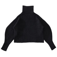 ボリュームスリーブタートル起毛ニット