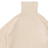 ボリュームスリーブタートル起毛ニット