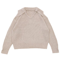 ビッグカラーミックス編みニット【SALE】