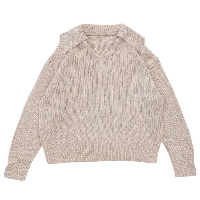 ビッグカラーミックス編みニット【SALE】