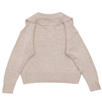 ビッグカラーミックス編みニット【SALE】