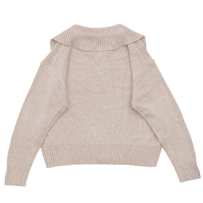 ビッグカラーミックス編みニット【SALE】