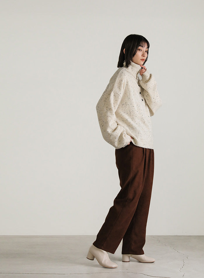 2WAYタートルネックネップニット【SALE】