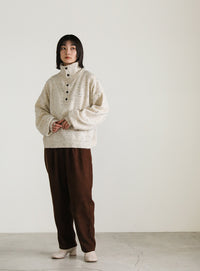 2WAYタートルネックネップニット【SALE】