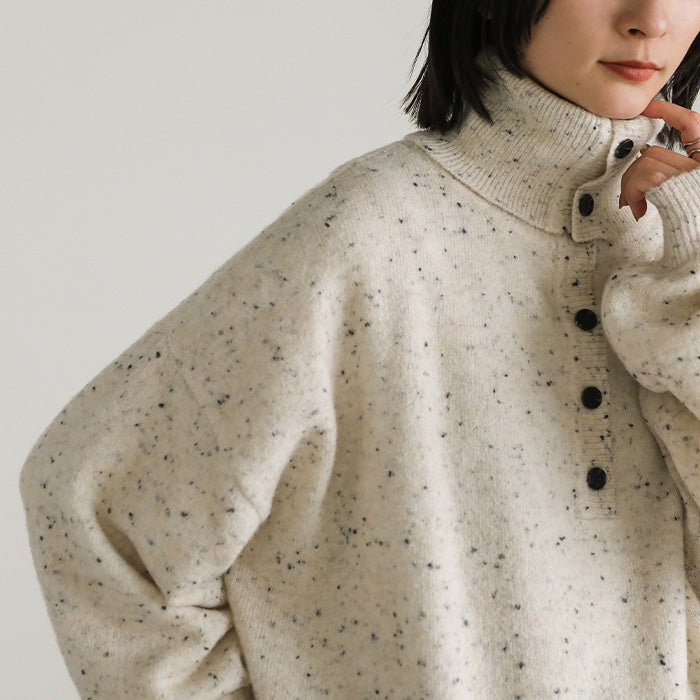 2WAYタートルネックネップニット【SALE】