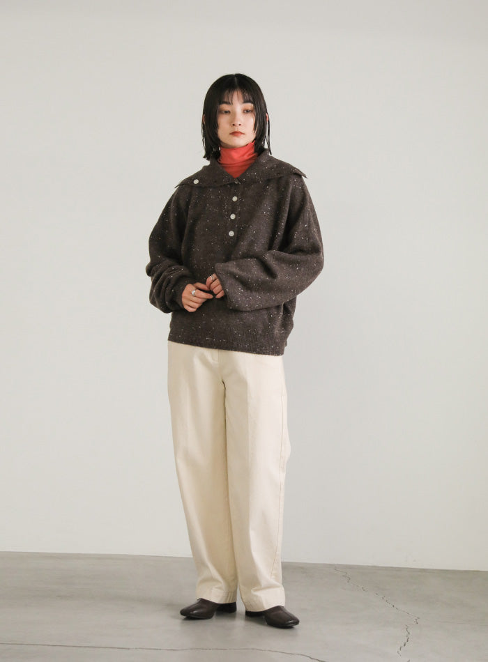 2WAYタートルネックネップニット【SALE】