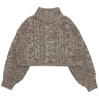 ハイネックケーブルショートニット【SALE】