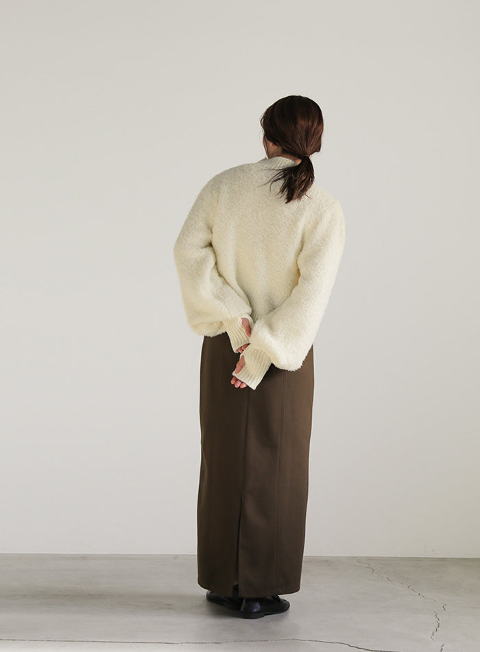 ハイネックブークレフィンガーホールニット【SALE】