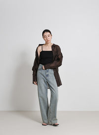 【サイズ展開あり】ダブルストラップカップ付きキャミソール