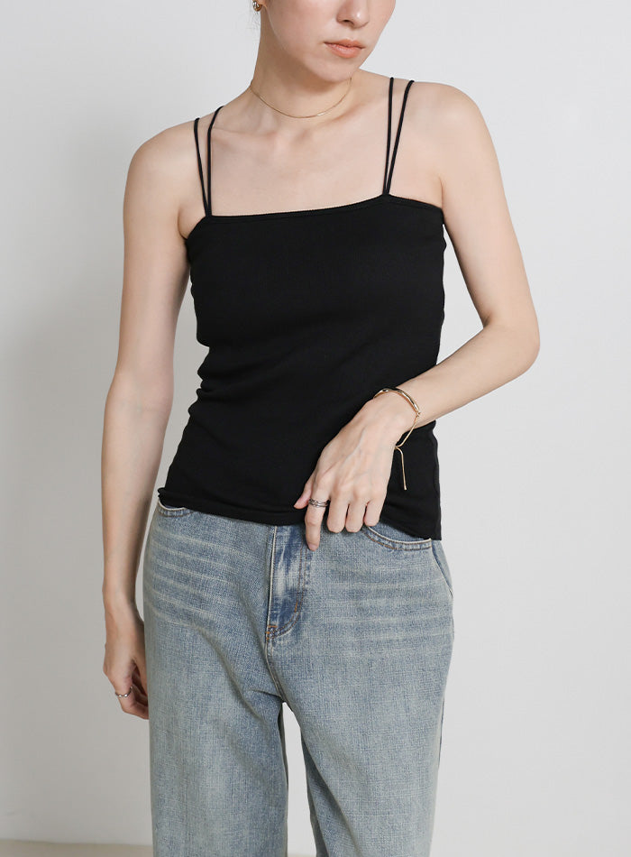 サイズ展開あり】ダブルストラップカップ付きキャミソール – SELECT MOCA