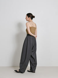 【サイズ展開あり】ダブルストラップカップ付きキャミソール