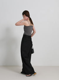 【サイズ展開あり】ダブルストラップカップ付きキャミソール