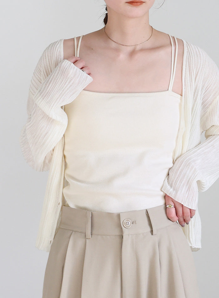 サイズ展開あり】ダブルストラップカップ付きキャミソール – SELECT MOCA