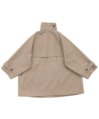 2WAYネックラグランスリーブAラインコート