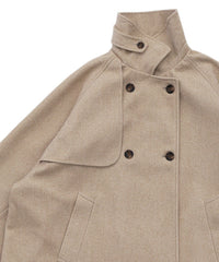 2WAYネックラグランスリーブAラインコート