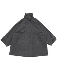 2WAYネックラグランスリーブAラインコート