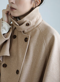 2WAYネックラグランスリーブAラインコート