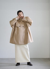 2WAYネックラグランスリーブAラインコート