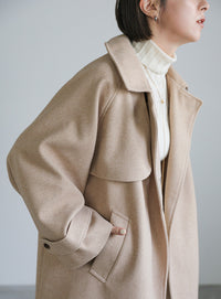 2WAYネックラグランスリーブAラインコート