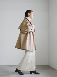 2WAYネックラグランスリーブAラインコート
