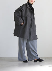 2WAYネックラグランスリーブAラインコート