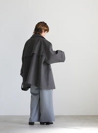 2WAYネックラグランスリーブAラインコート