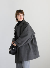 2WAYネックラグランスリーブAラインコート