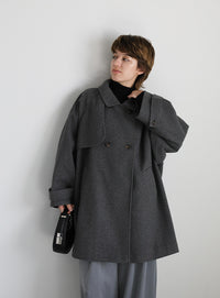 2WAYネックラグランスリーブAラインコート